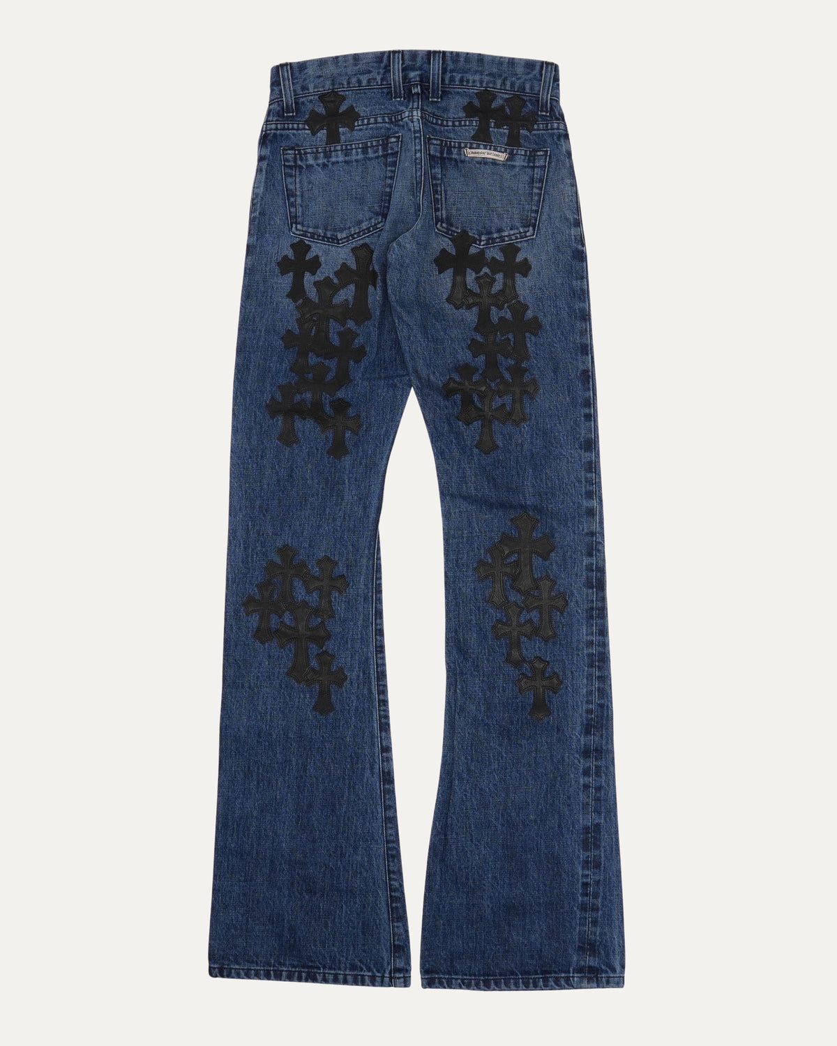 Turbo Diesel Cross Patch Flare Jeans