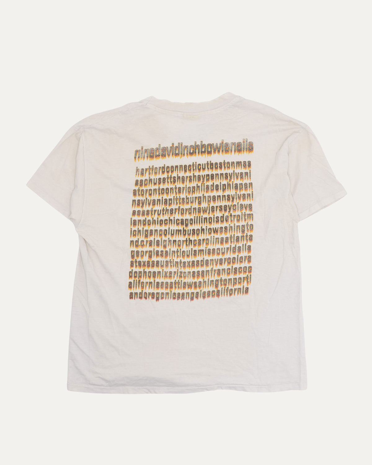 Nine Inch Nails David Bowie Outside Tour 1995 T-Shirt