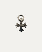 Double CH Plus Cross Diamond Pendant on B Ring