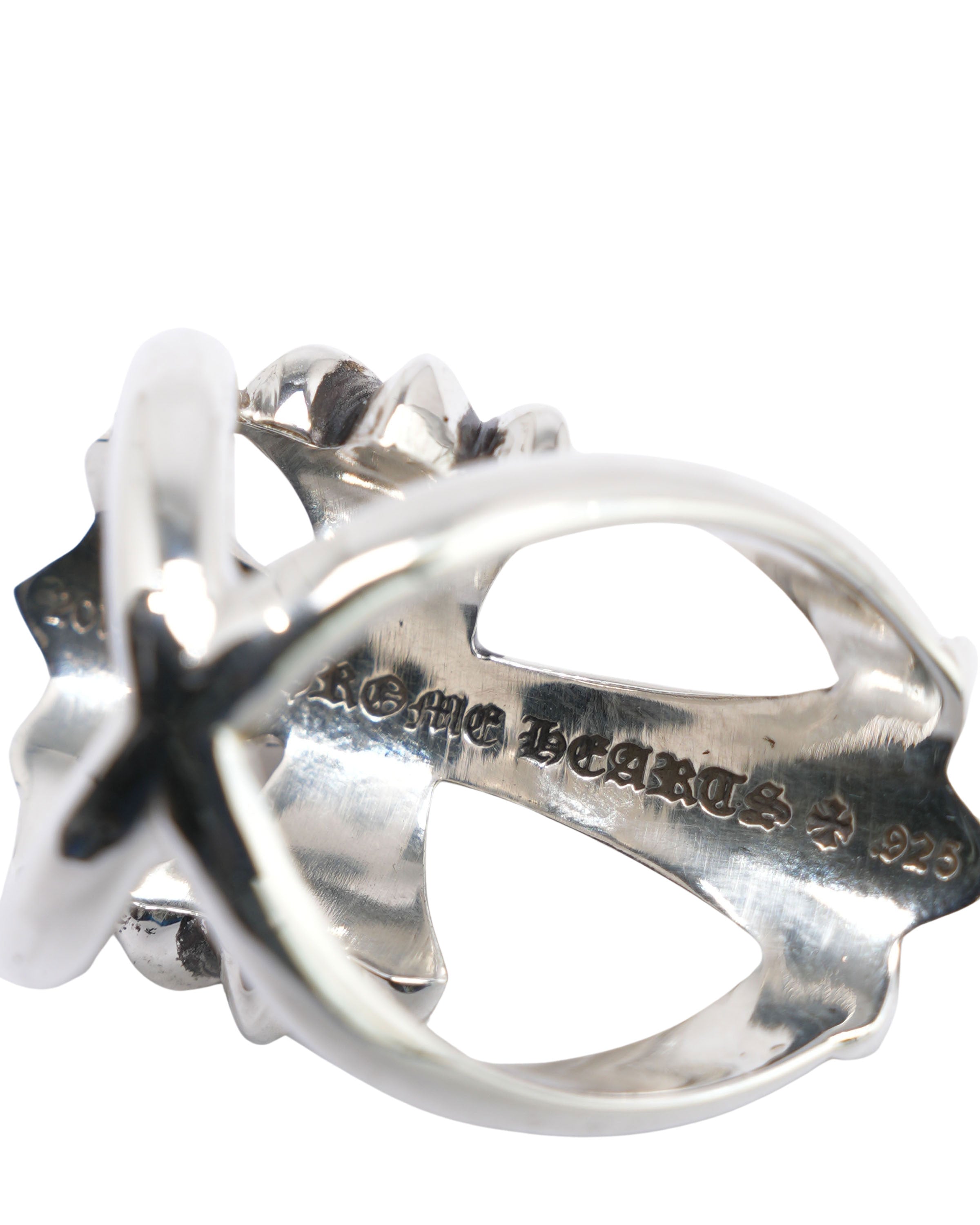 Diamond Infinity Cross Ring