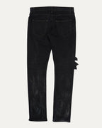 Oil Stain Distressed D02 Jeans