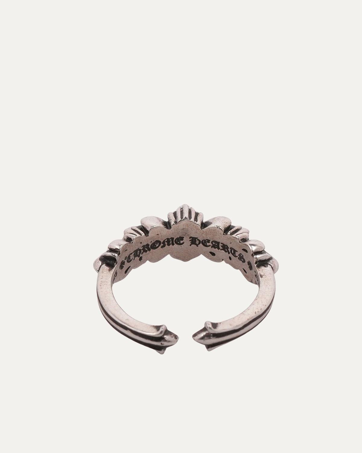 Mini Double Floral Cross Ring