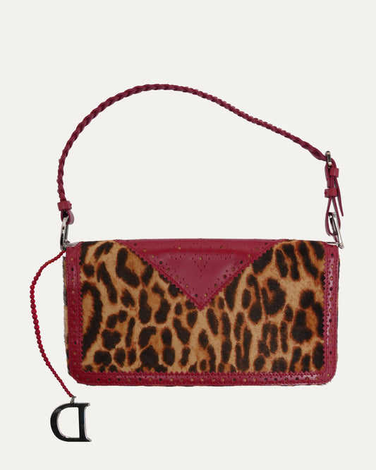 SS 2004 D'Trick Leopard Print Ponyhair Bag