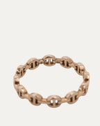 Gold Micro Dame Tri Link Ring