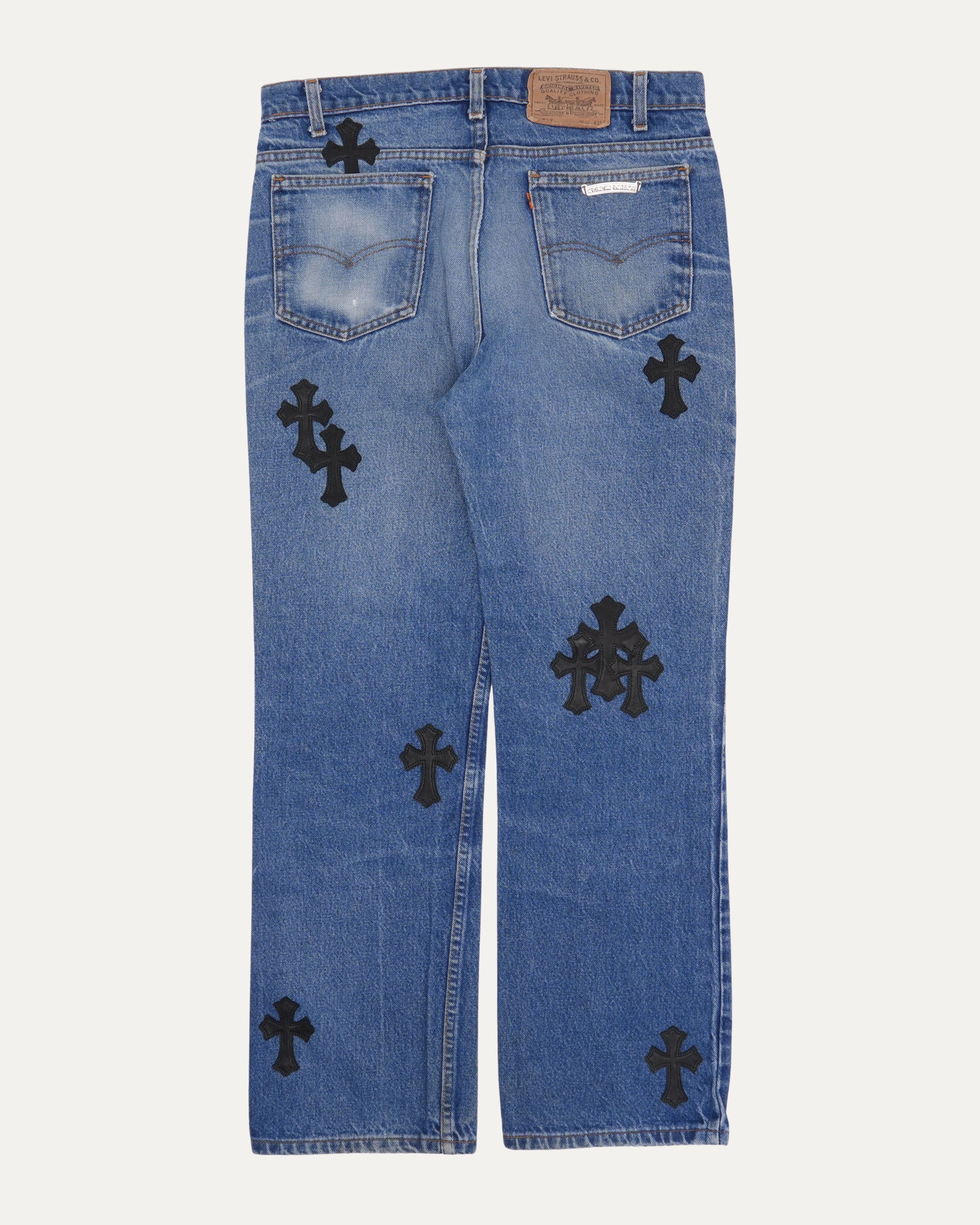 Chrome Hearts Levi's Orange Tab 517 Cross Patch Jeans – Justin Reed