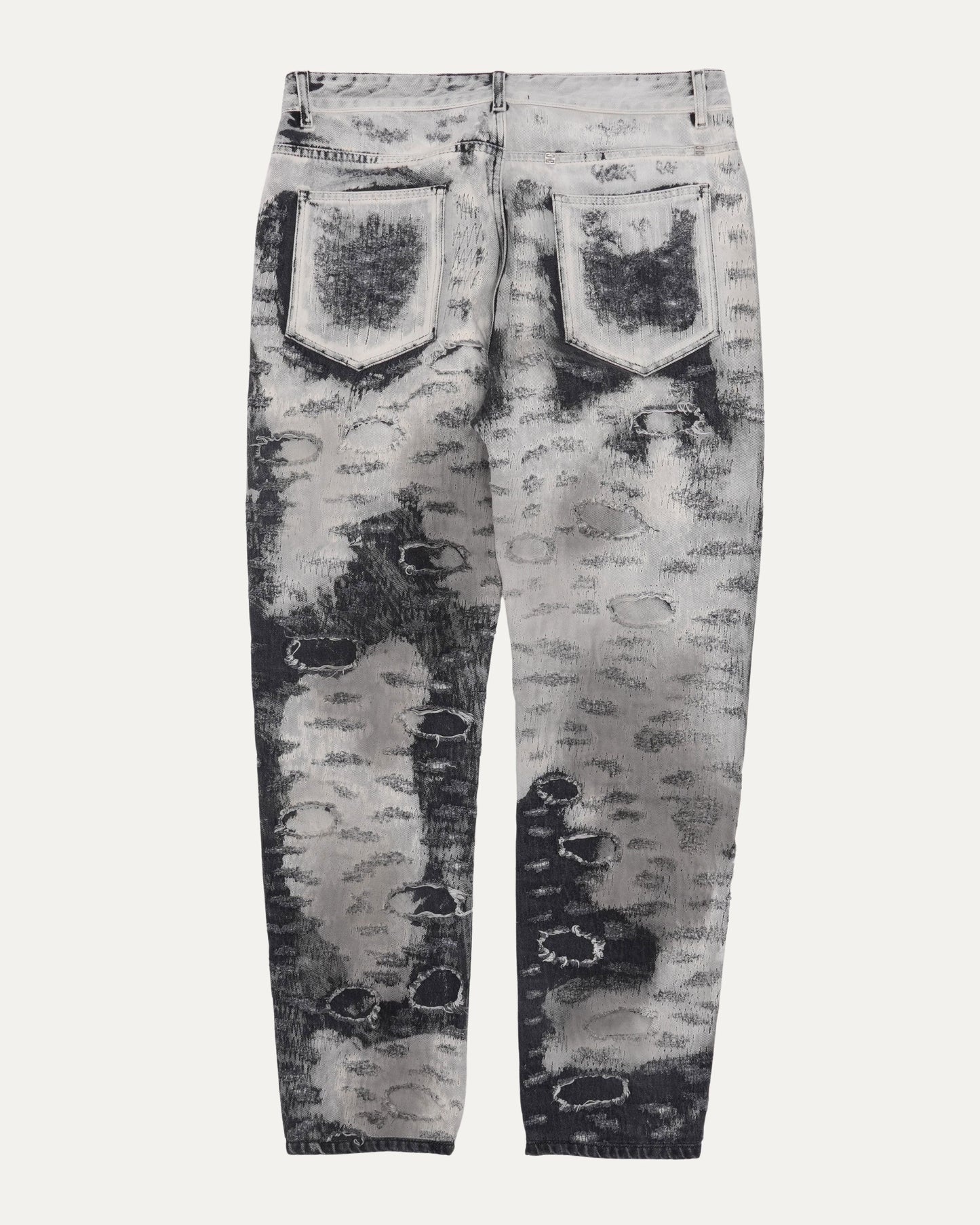 Distressed Bleached Jeans