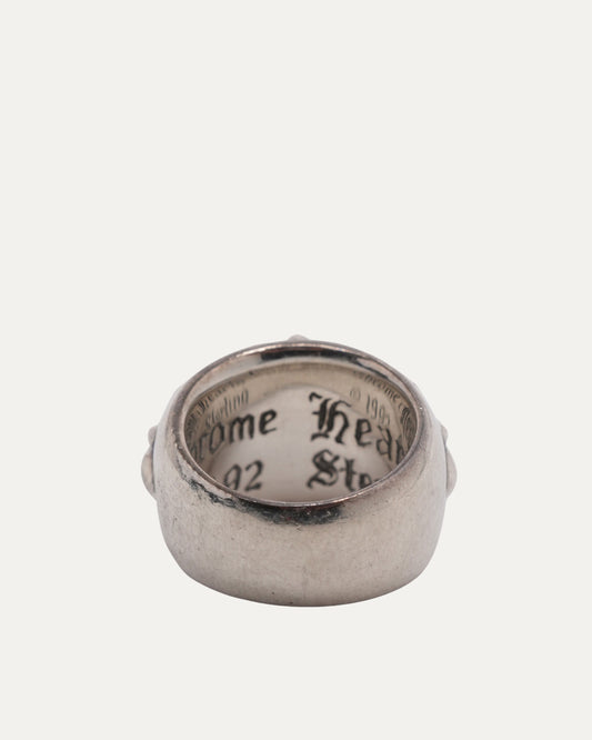 Diamond Floral Cross Ring