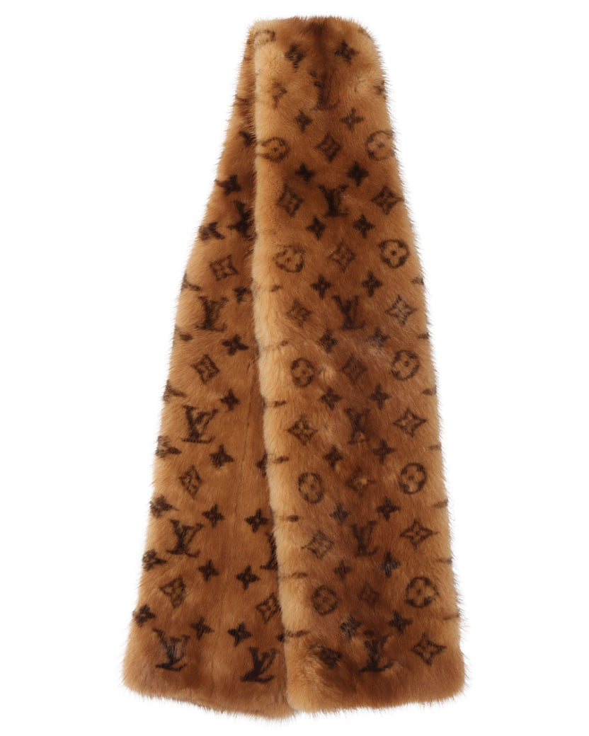 Monogram Vison Mink Scarf