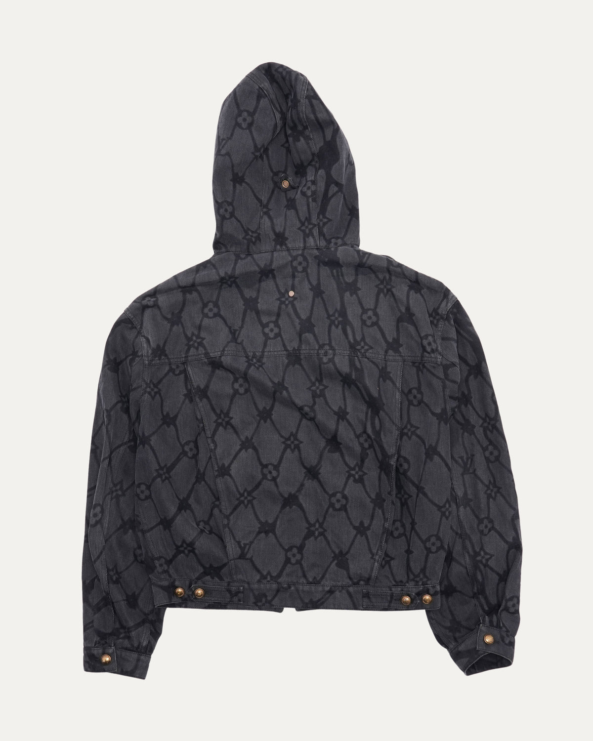 Chainlink Hooded Denim Jacket