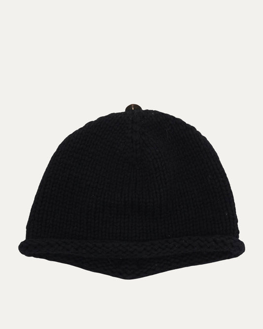 Cashmere Cross Patch Embellished Beanie