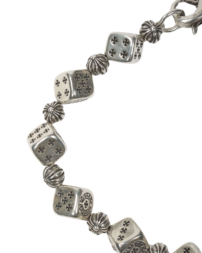 Silver Dice Bracelet