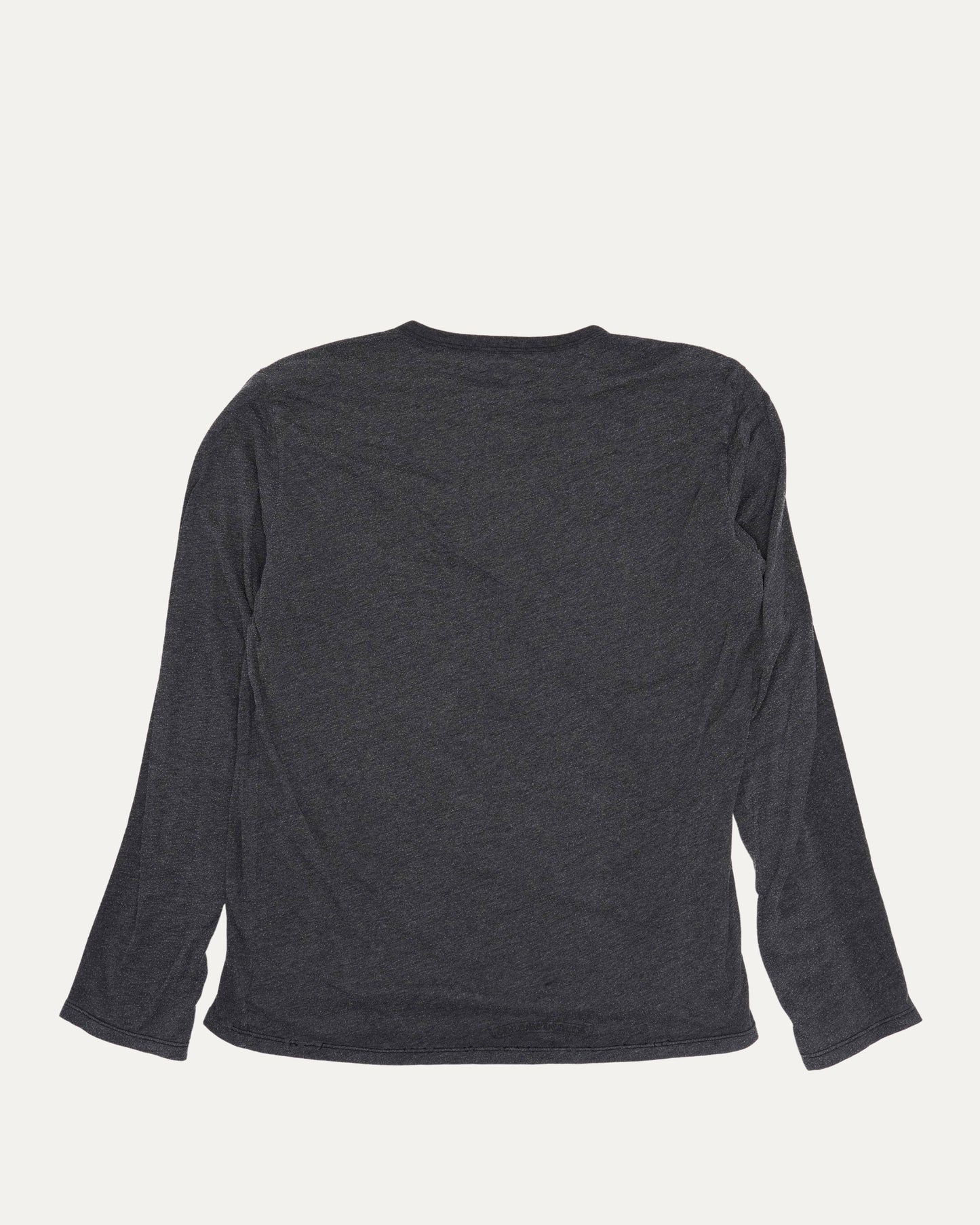 Tonal Cross Henley Long Sleeve T-Shirt