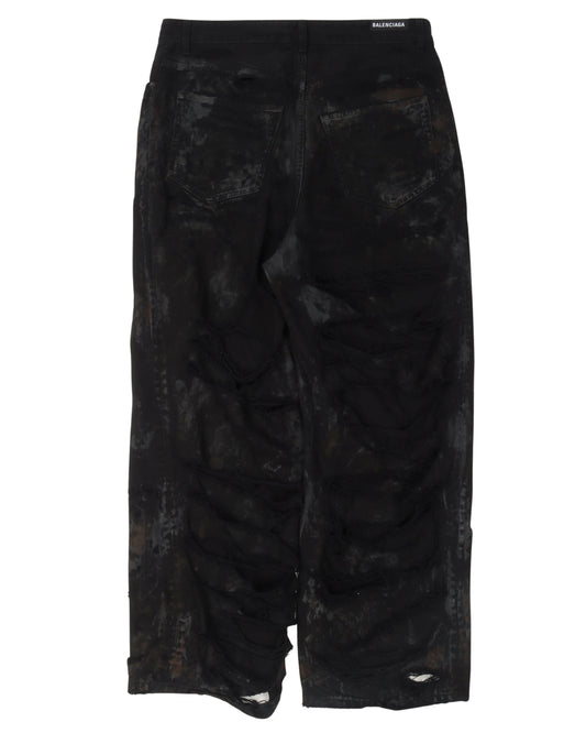 Mudshow Destroyed Baggy Jeans