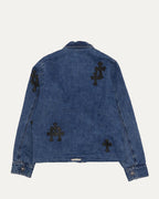 Cross Patch Turbo Diesel Zip Up Denim Jacket