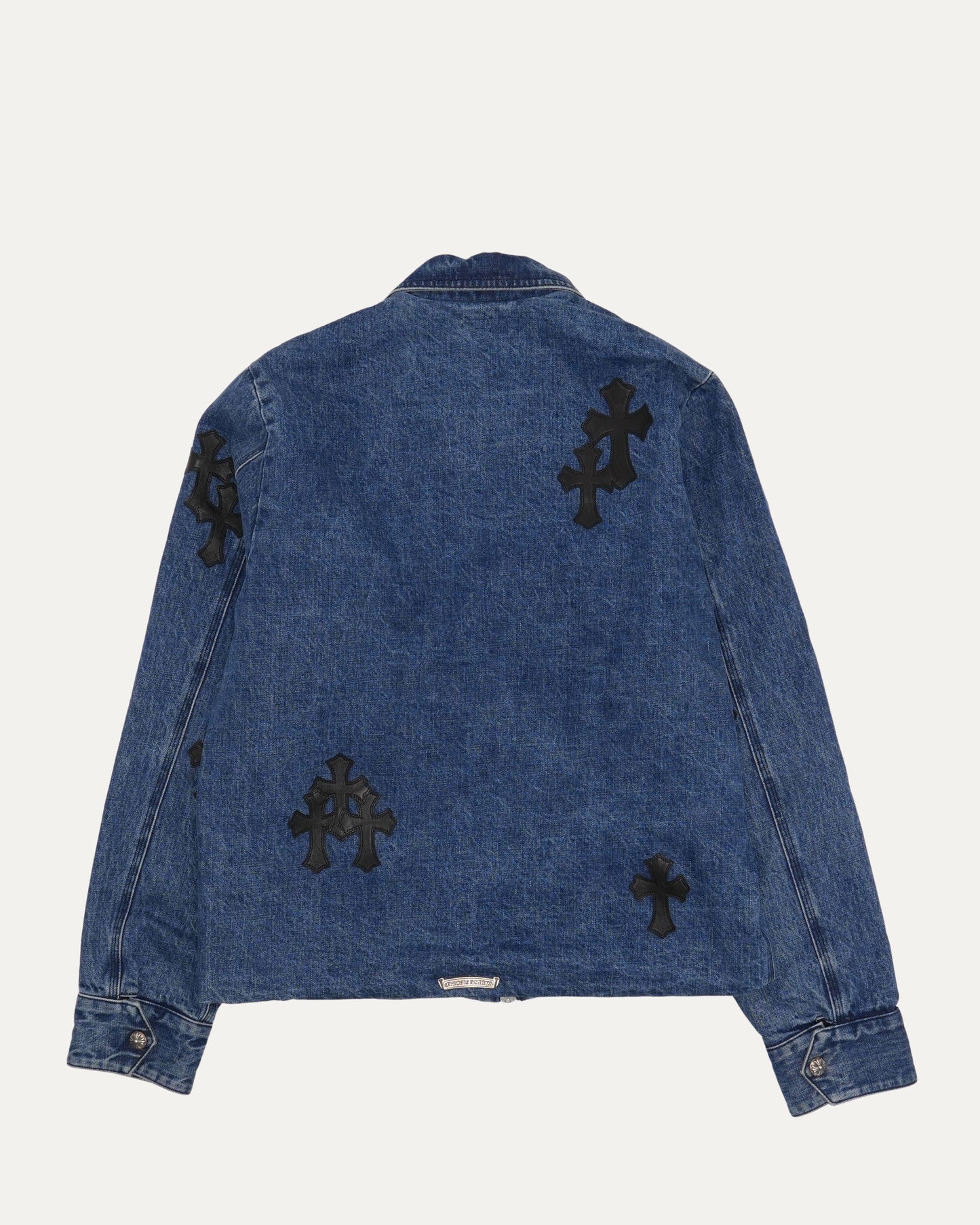 Cross Patch Turbo Diesel Zip Up Denim Jacket