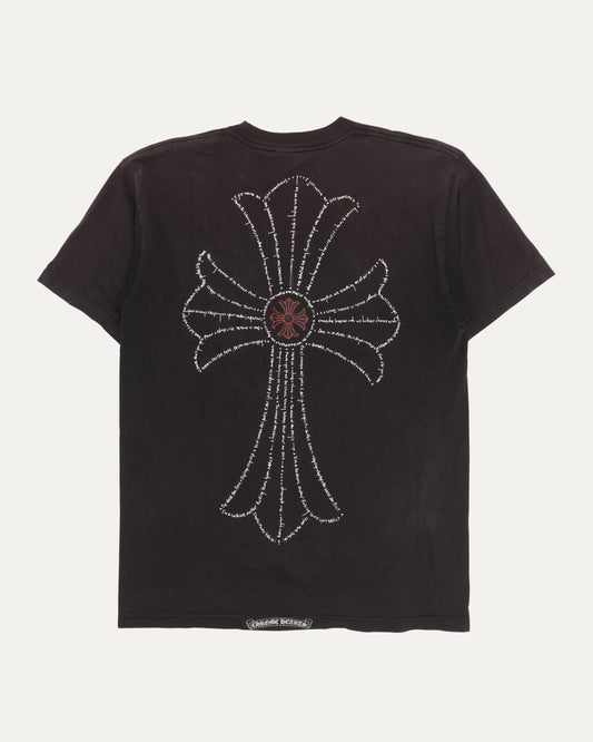 Vintage Multi Dagger Poem Cross Pocket T-Shirt