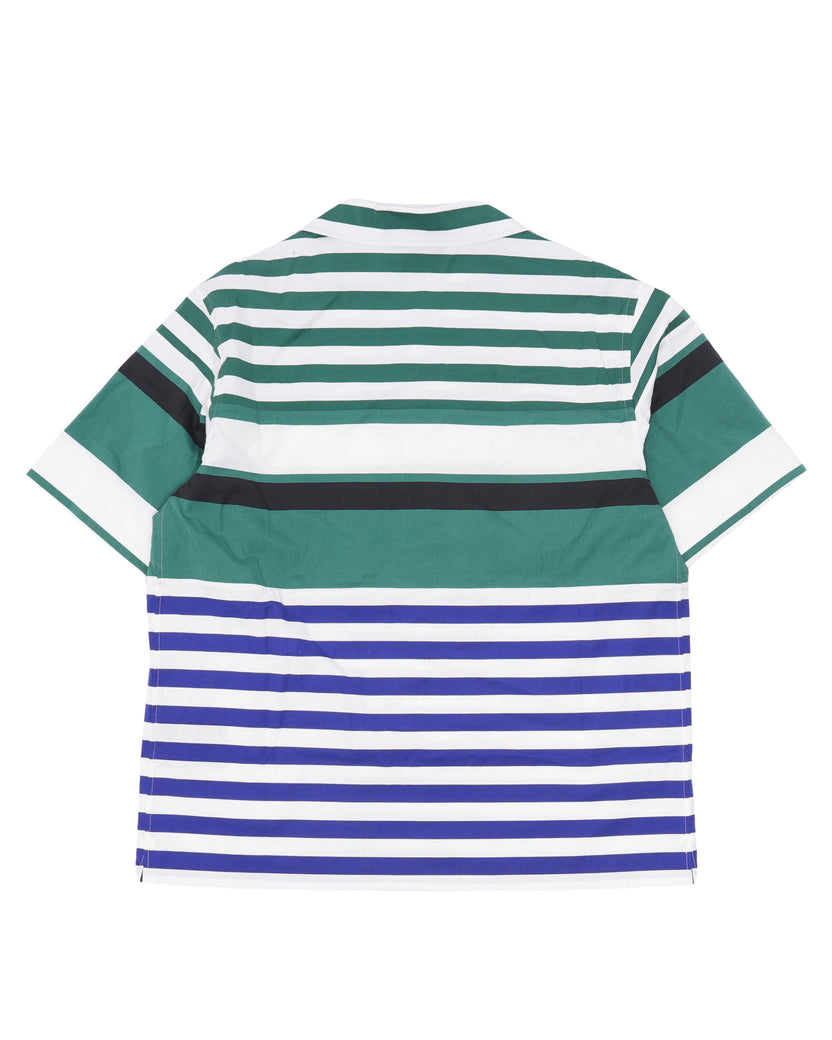 Raf Simons SS22 Camp Collar Striped Shirt