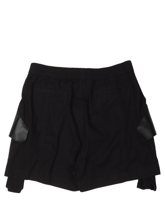 Leather Pocket Shorts