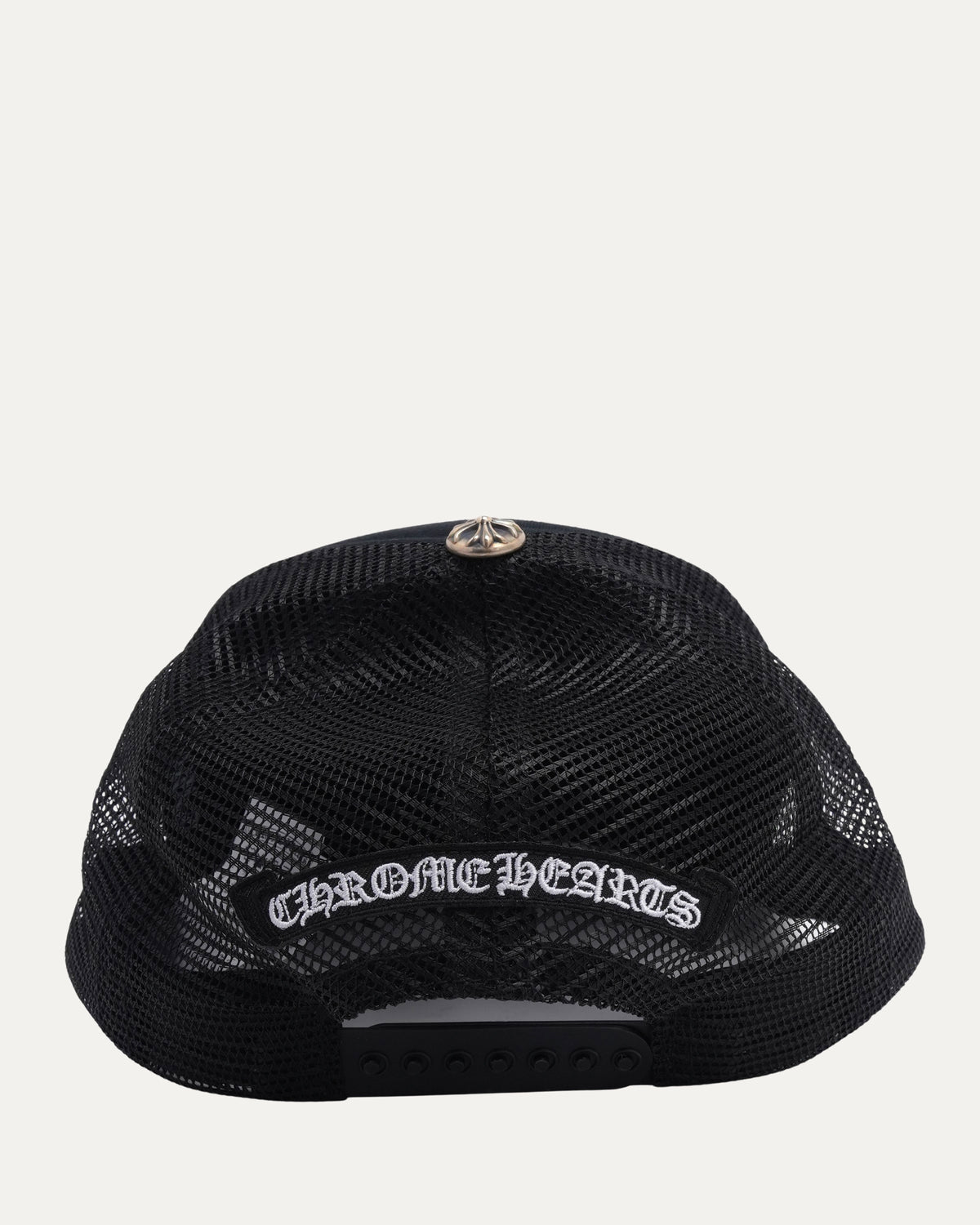 Pony Hair Cemetery Cross Patch Trucker Hat