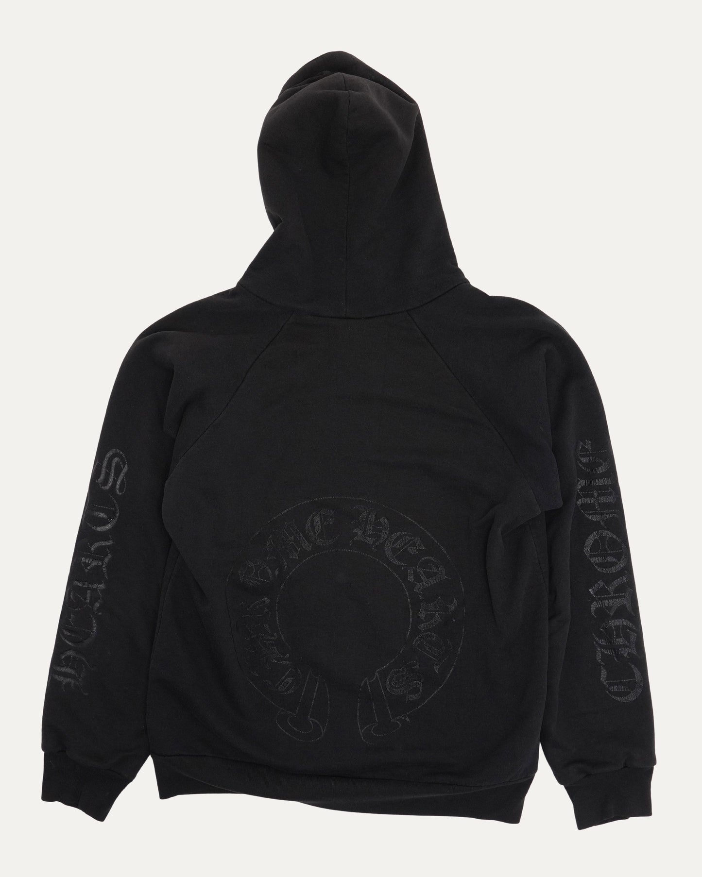 Vintage Tonal Horseshoe Logo Zip Up Hoodie
