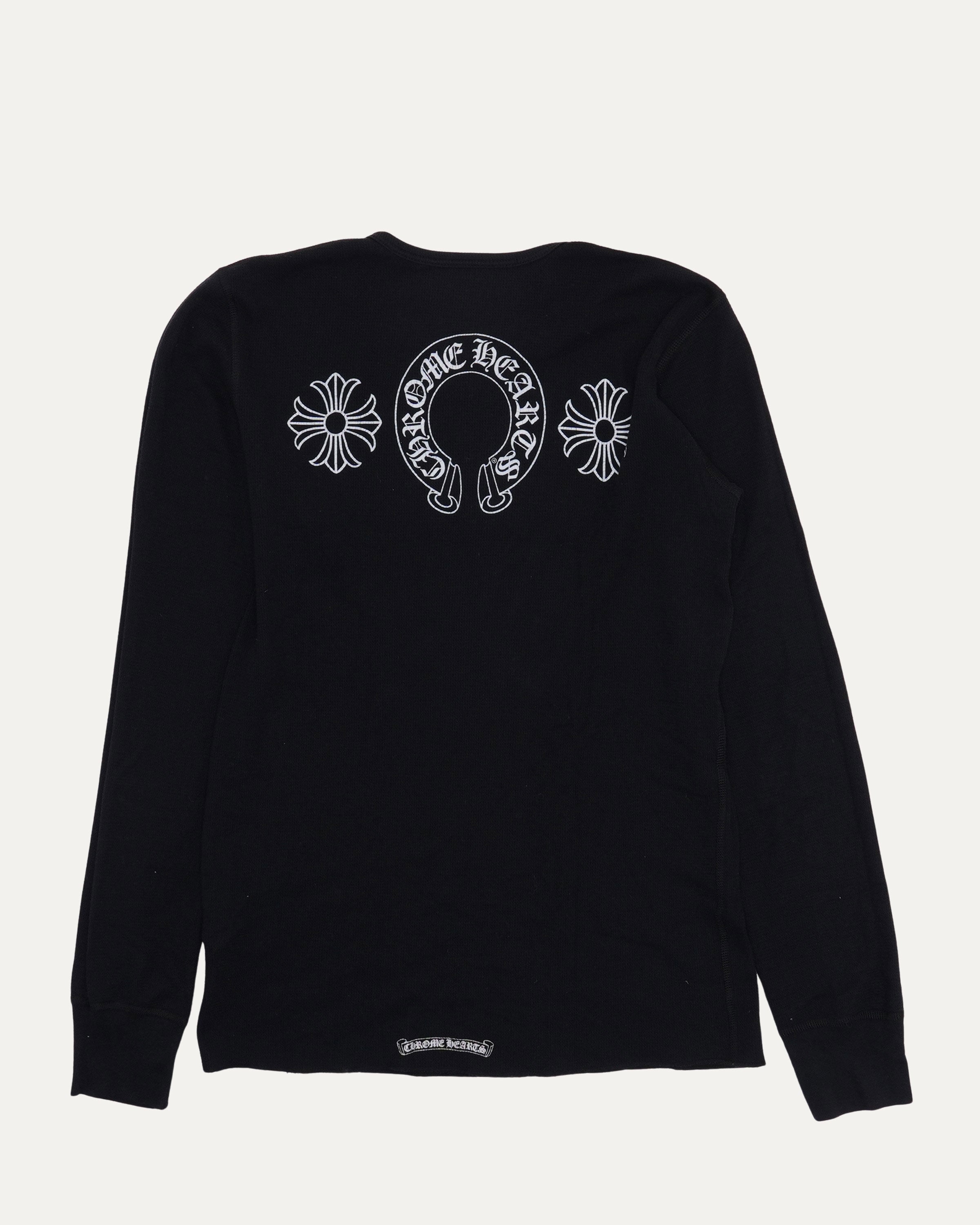 Chrome Hearts Horseshoe Floral Thermal LS Top CHROME HEARTS