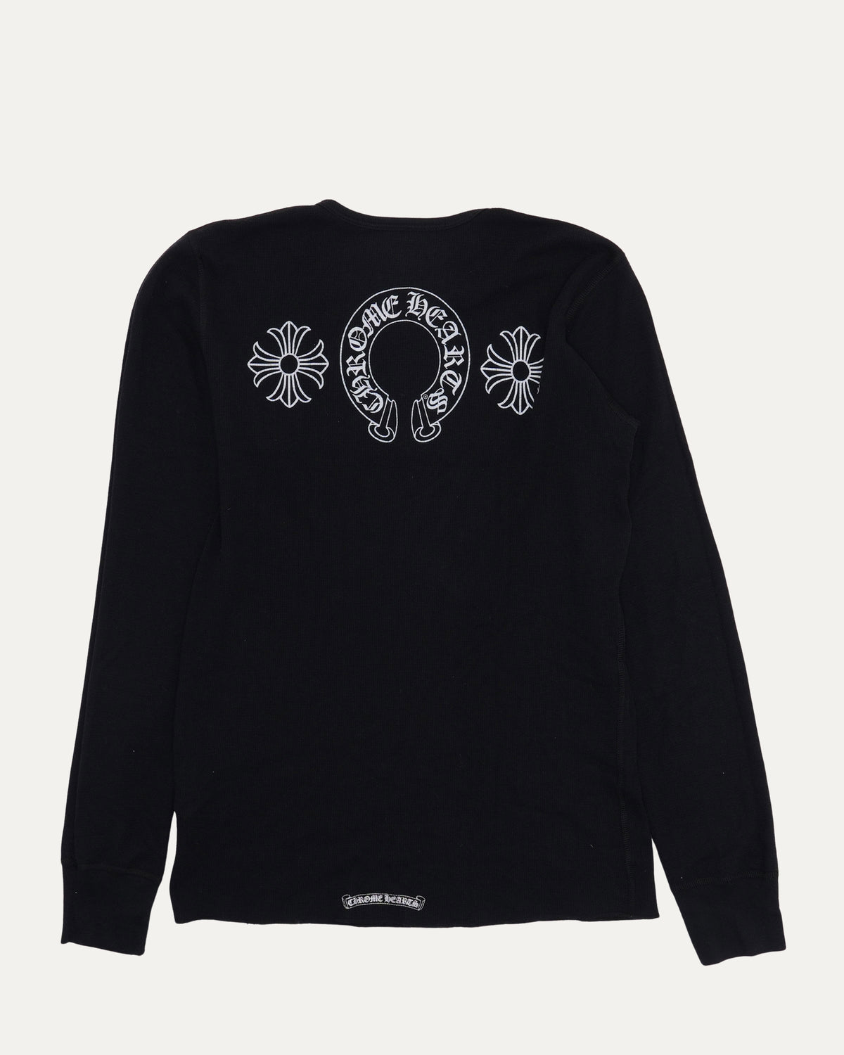 Horseshoe Embroidered Thermal Long Sleeve T-Shirt