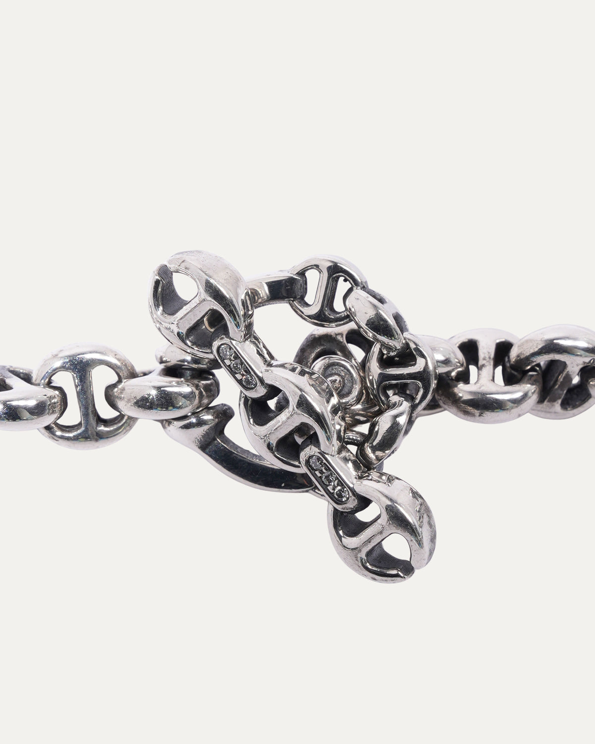 5MM Open-Link Necklace with Diamonds