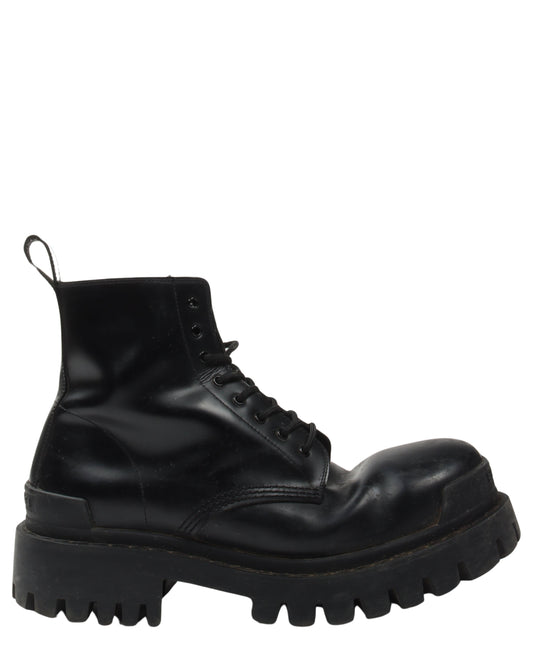 Leather Strike Boots