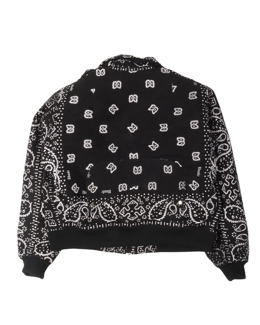 Paisley Print Canvas Jacket