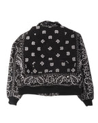 Paisley Print Canvas Jacket