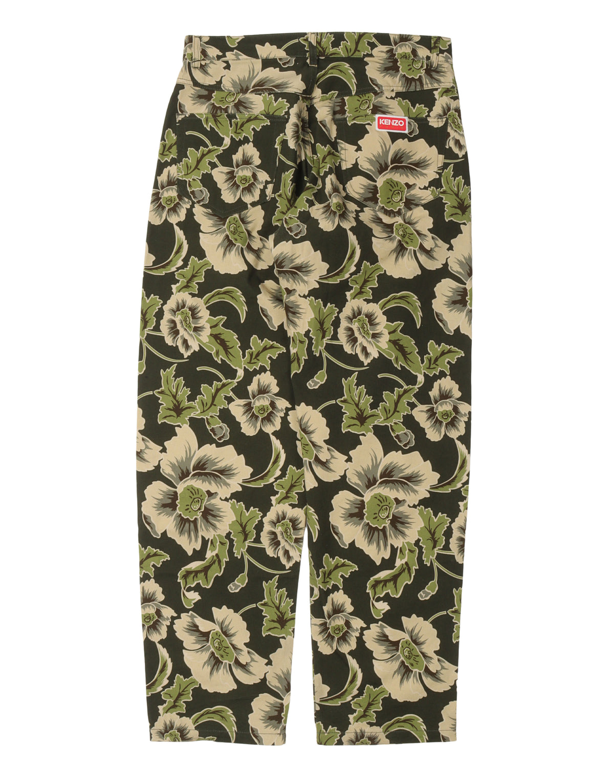 Floral Print Loose Fit Jeans