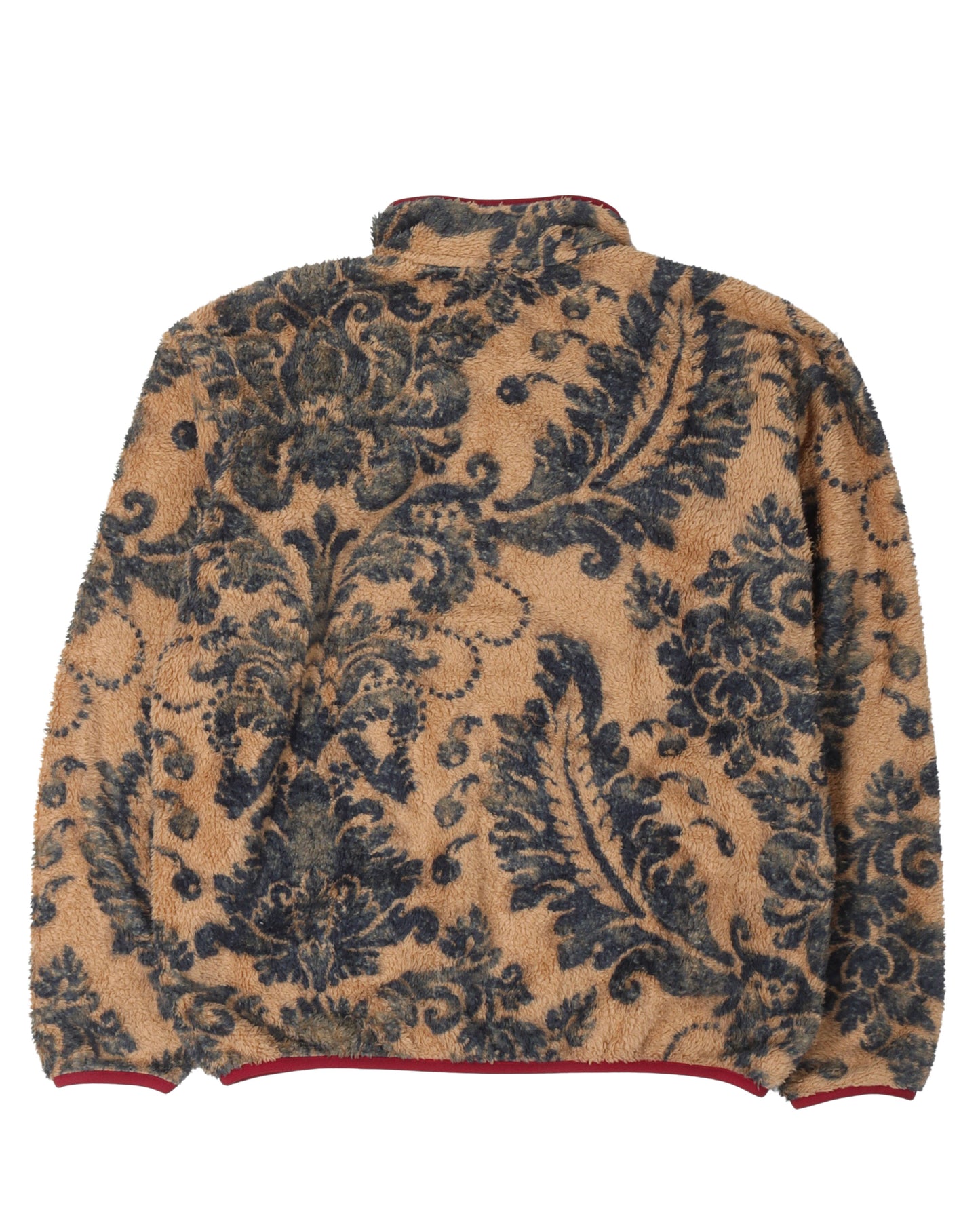 Damask Snap-Button Fleece Jacket