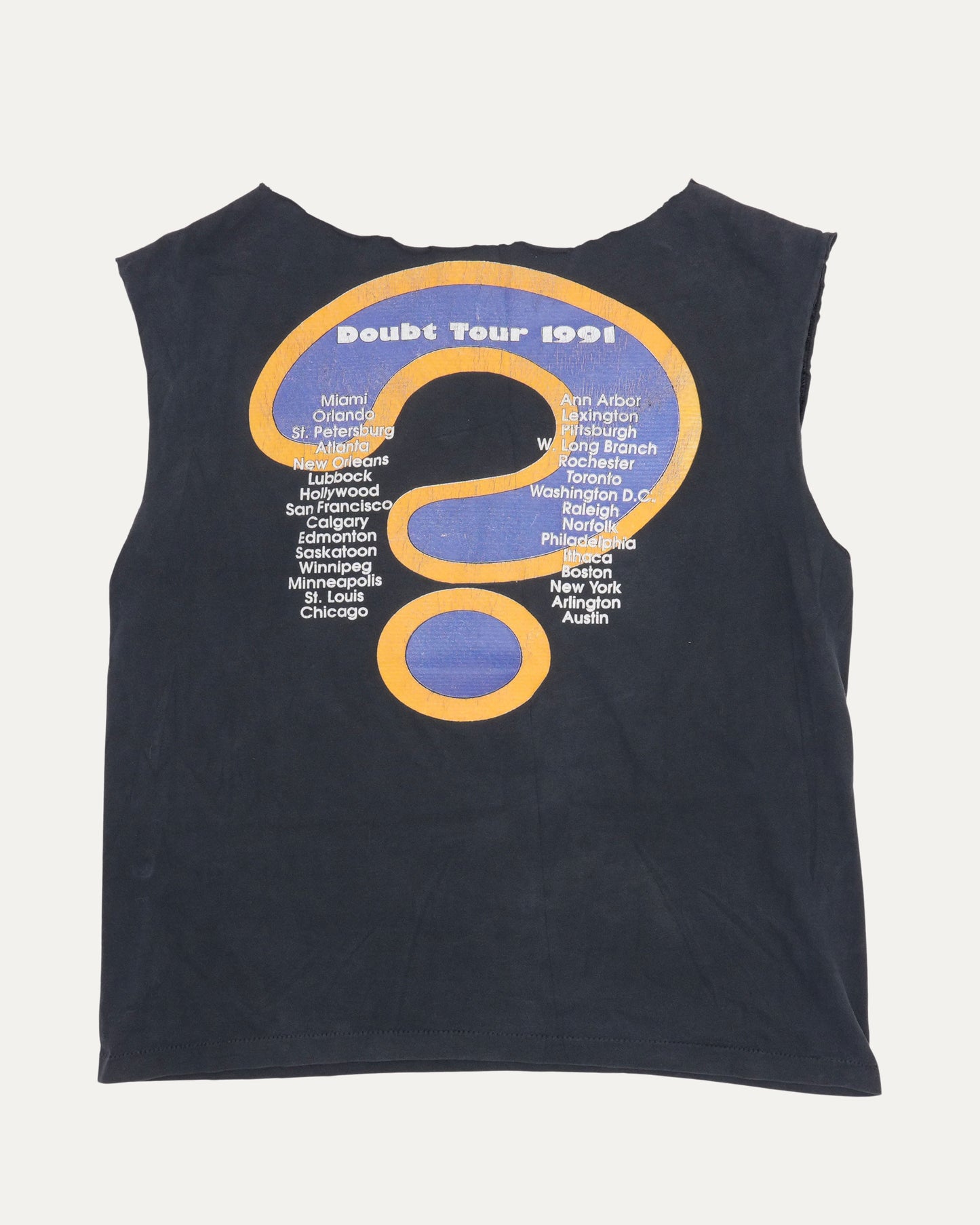 Jesus Jones Doubt Tour 1991 Cut Off T-Shirt
