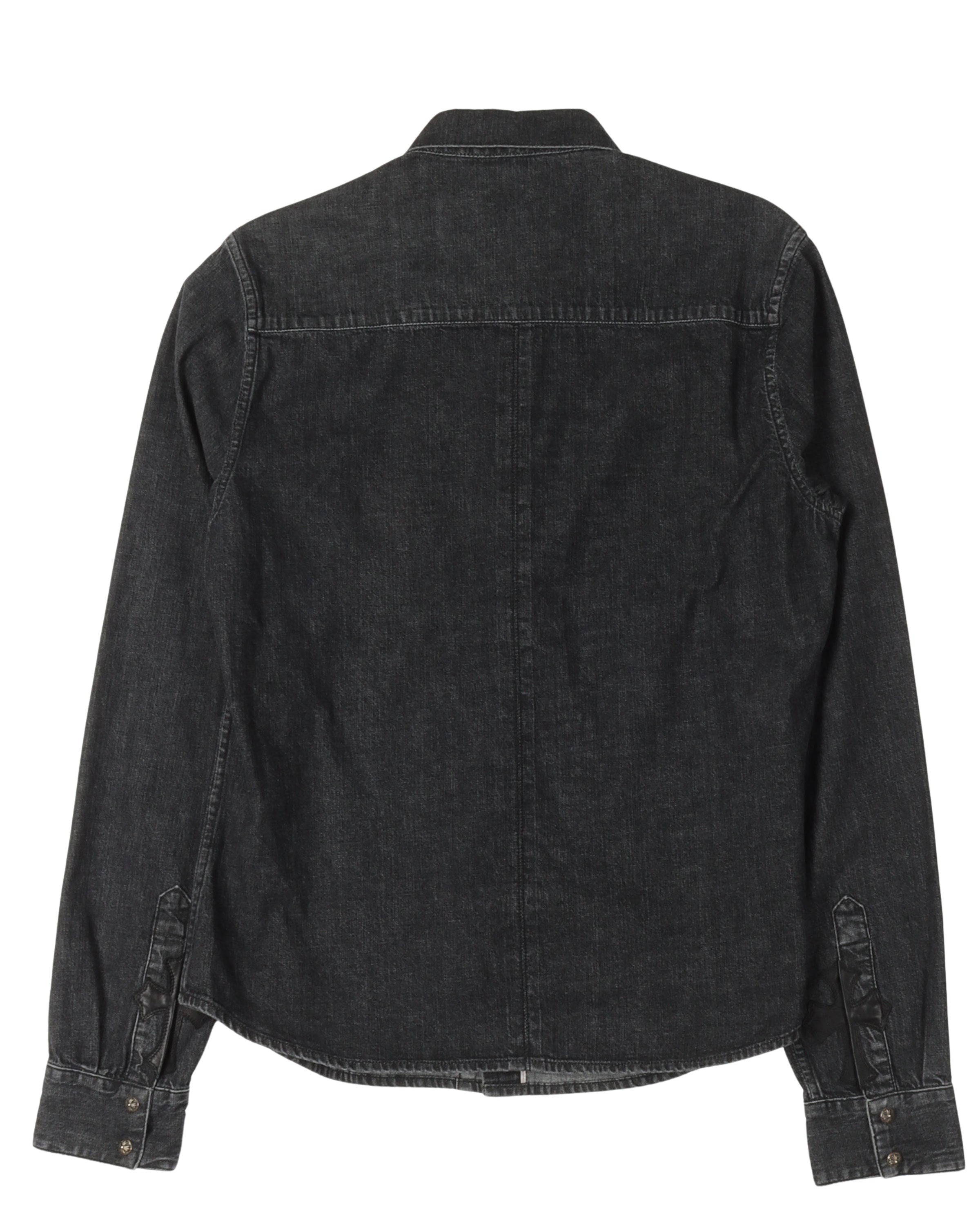 Denim Cross Patch Shirt