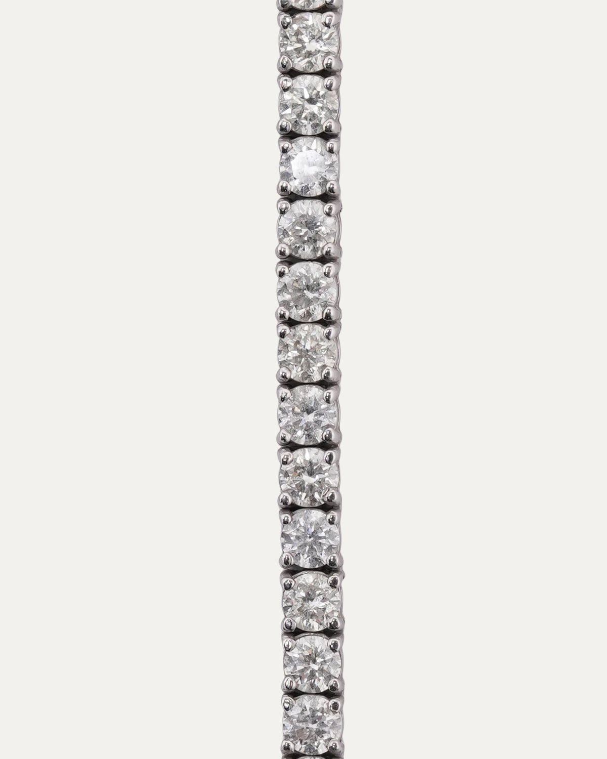 Invisible Setting Natural Diamond Tennis Chain Necklace