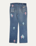 Levi's 517 Orange Tab Cross Patch Jeans