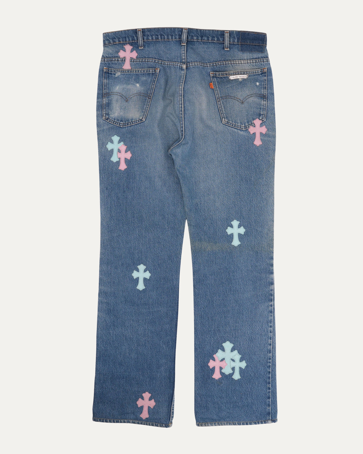 Levi's 517 Orange Tab Cross Patch Jeans