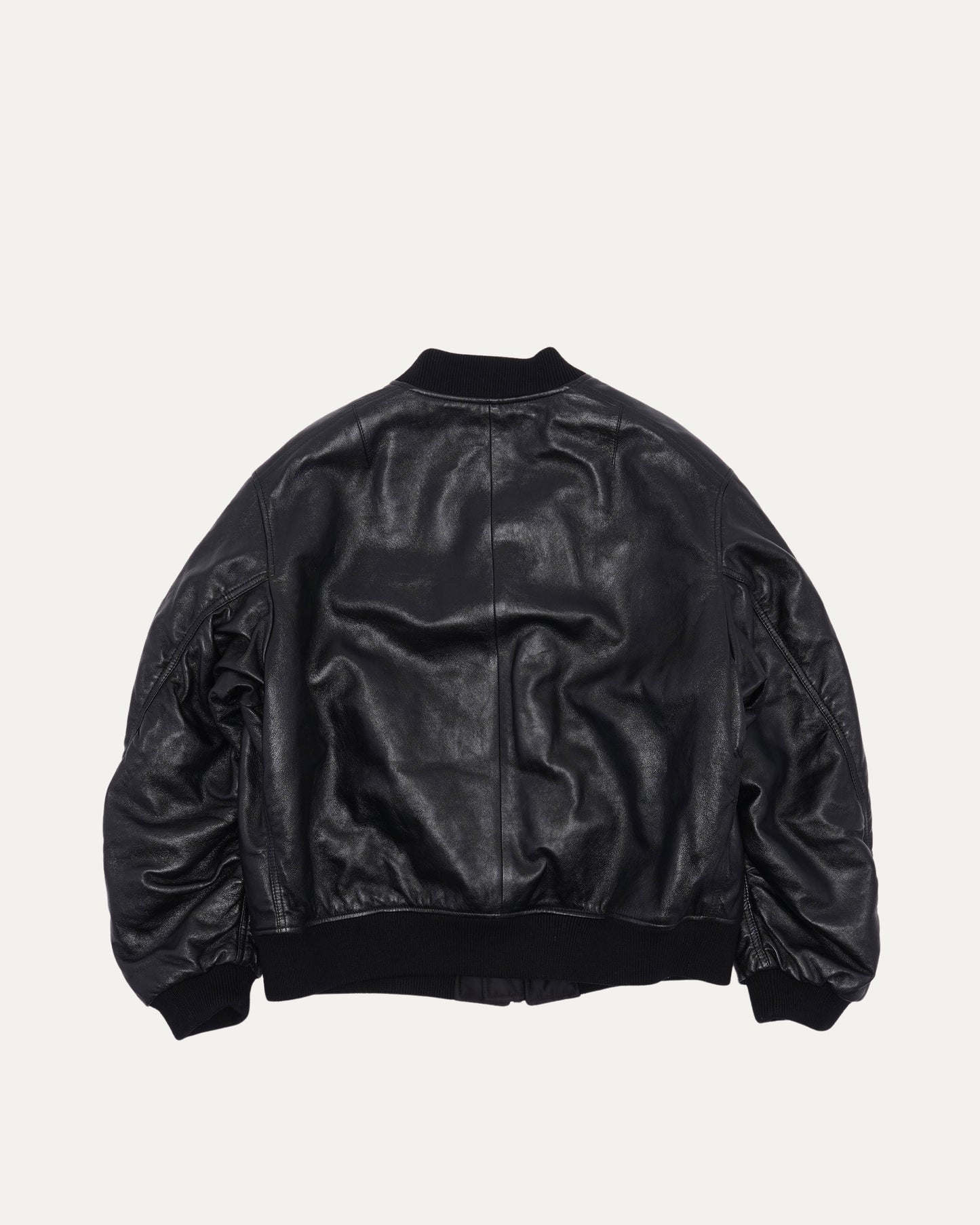 Oversized Pouch-Detail Bomber Jacket