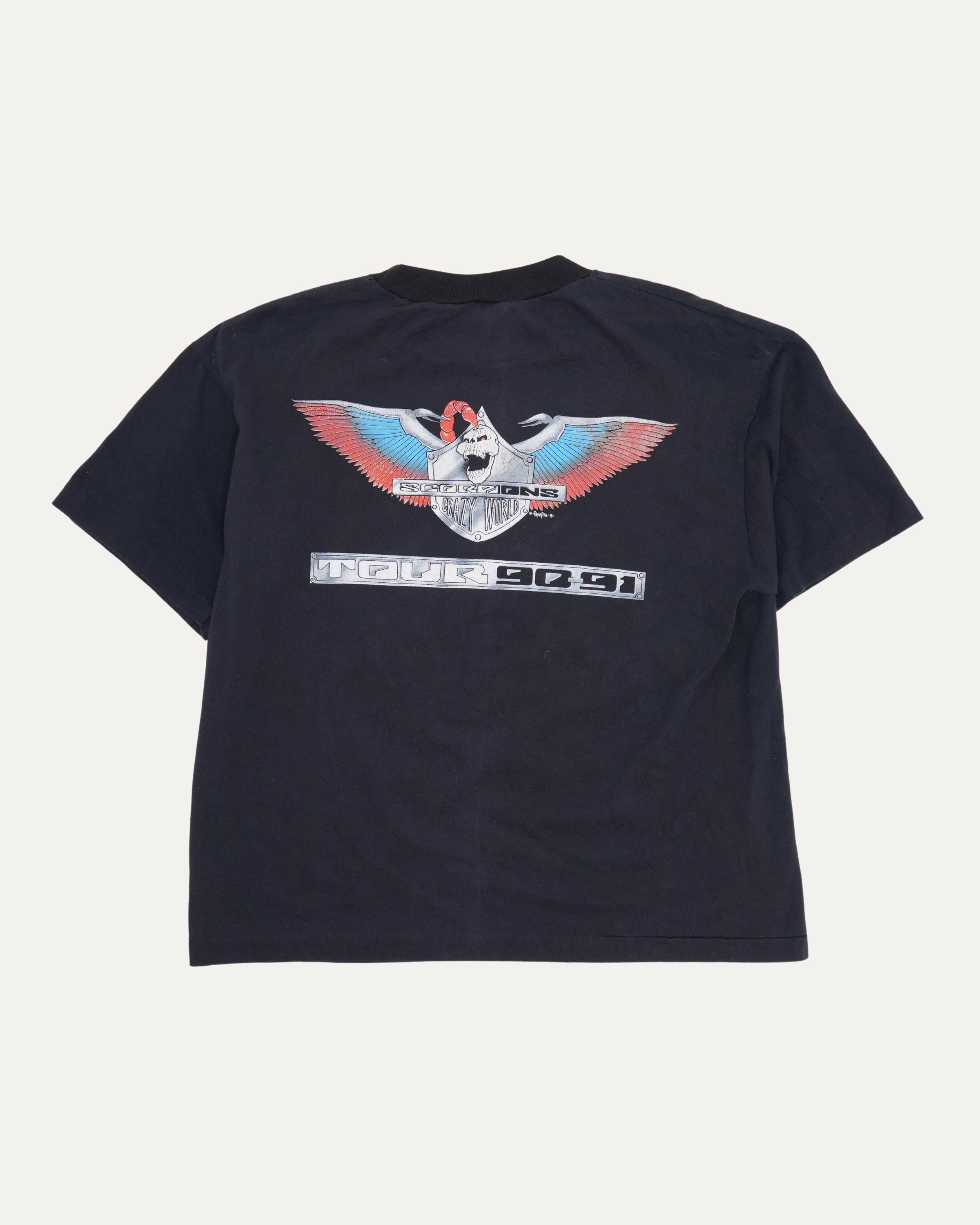 Vintage Scorpions Crazy World Tour 1991 T-Shirt – Justin Reed