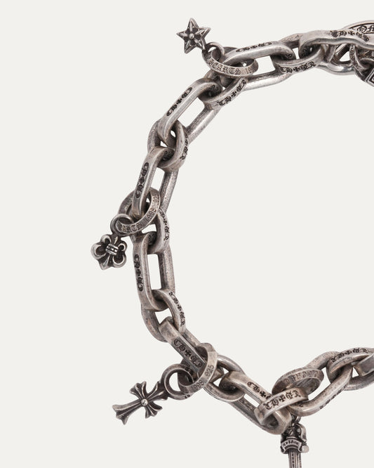 Paper E Charm Bracelet