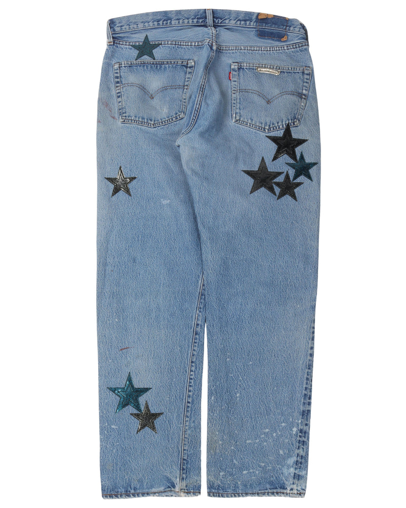 St. Barth Exclusive Levi's Star Patch Jeans