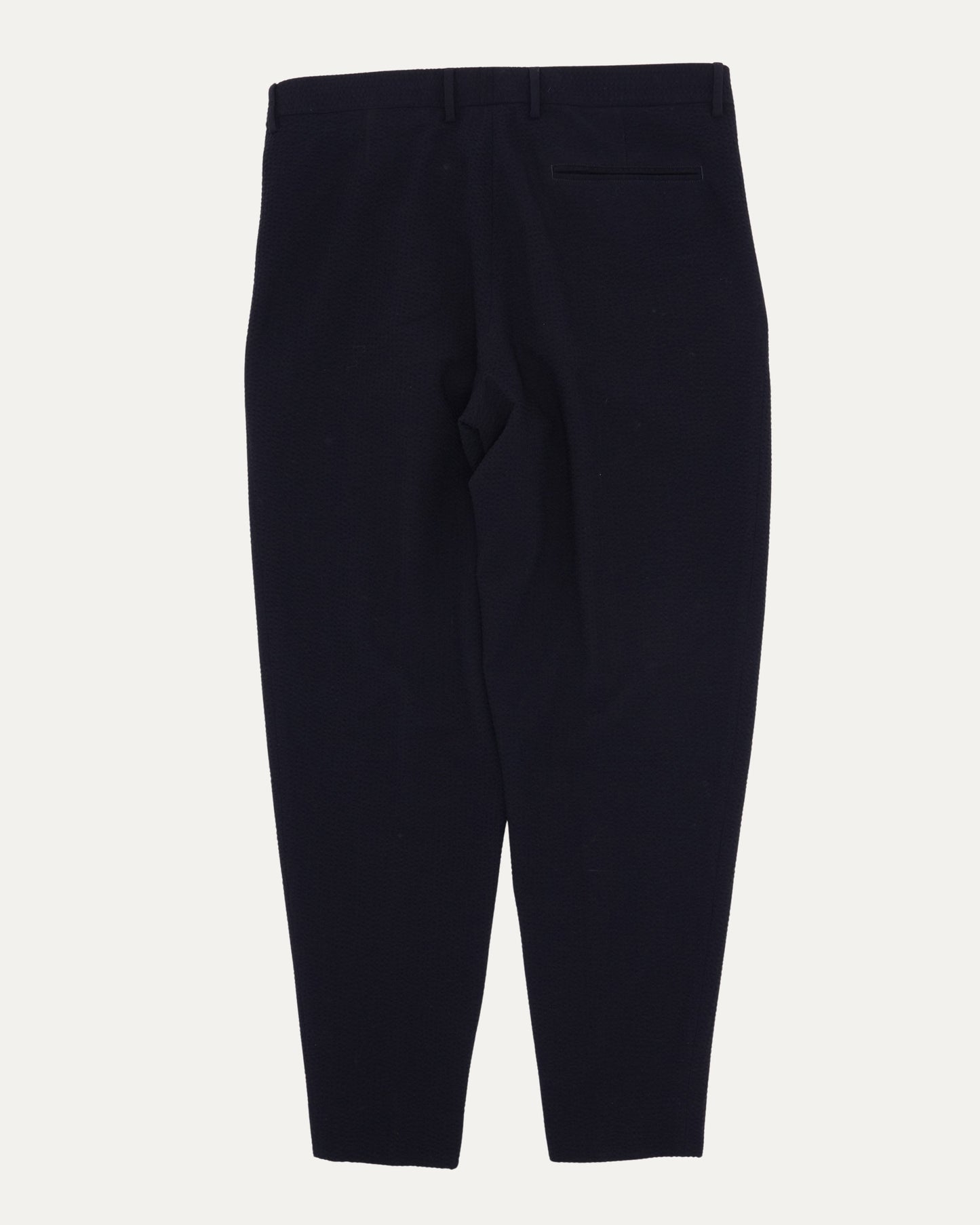 Navy Seersucker Trousers
