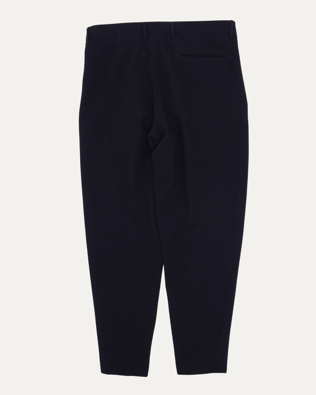 Navy Seersucker Trousers