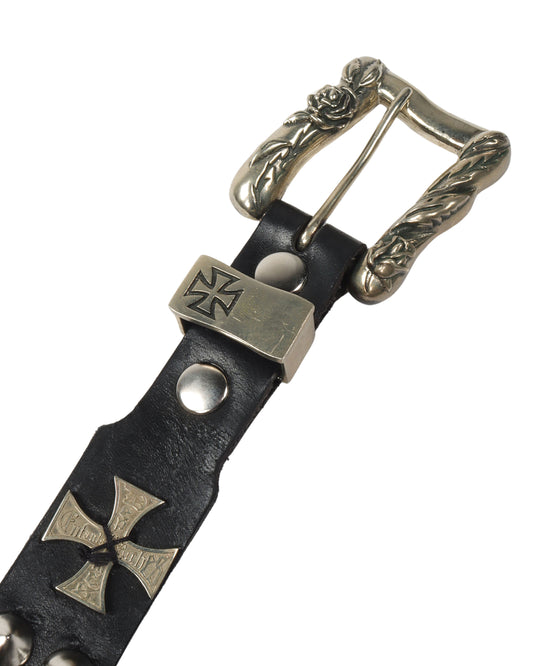 Studded Leather Belt