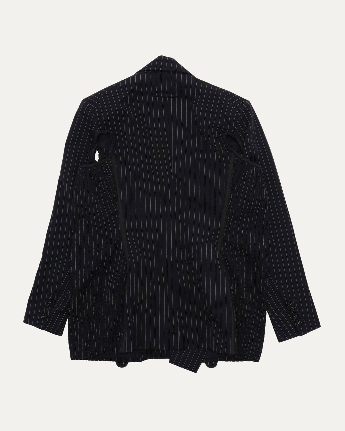 FW 1989 Pinstripe Bondage Blazer