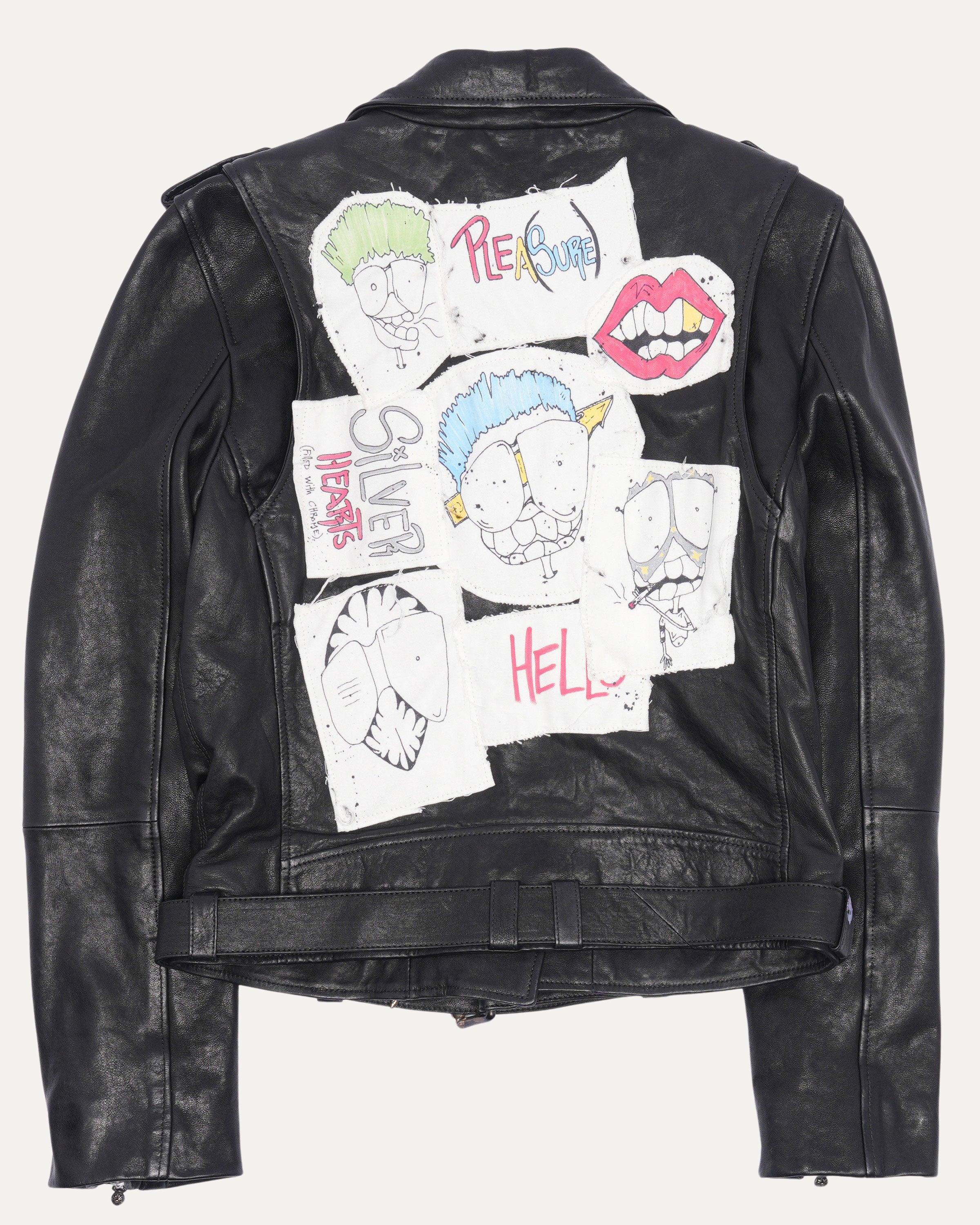 Matty Boy Patch Leather Jacket