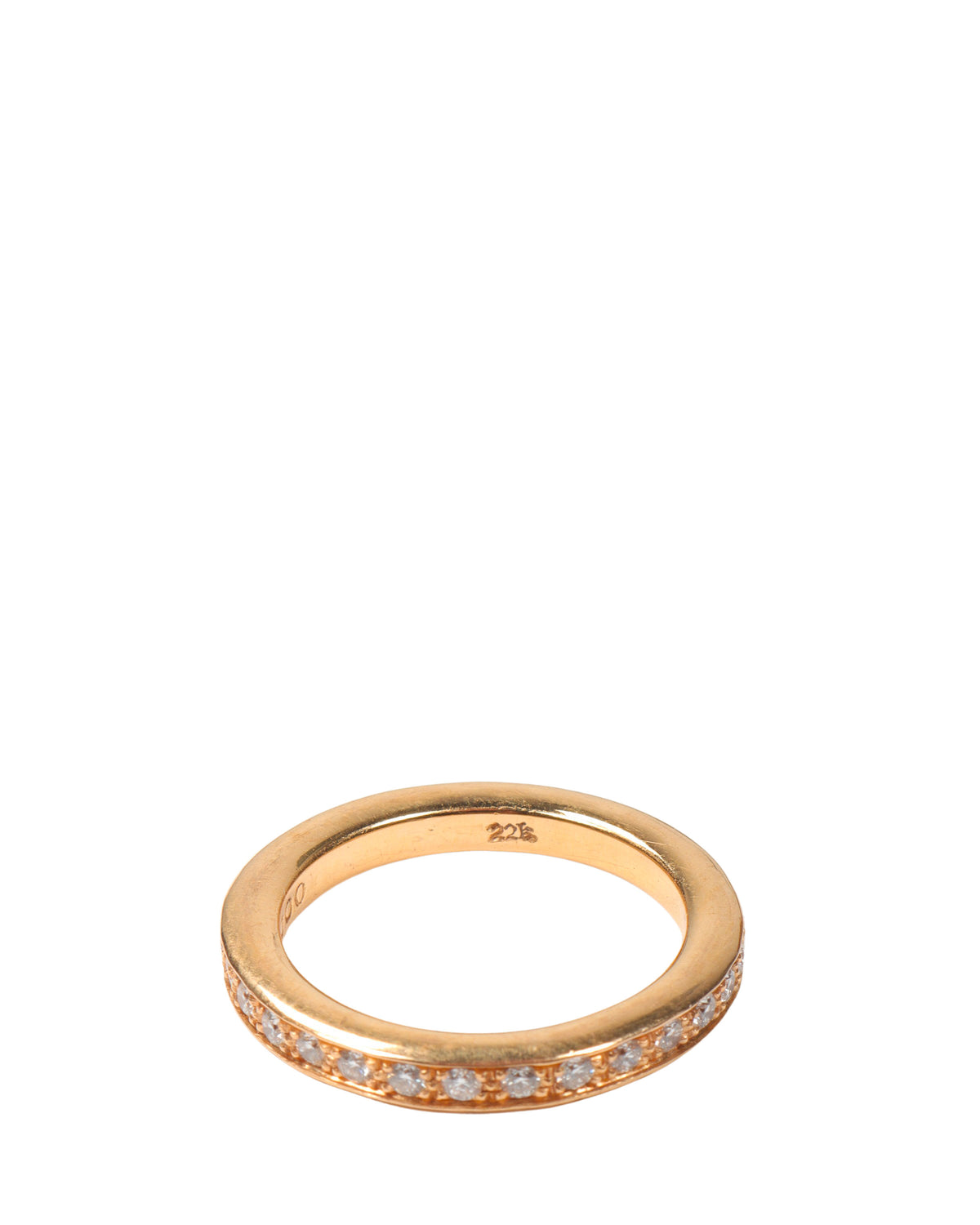 22k Gold Diamond Spacer Ring