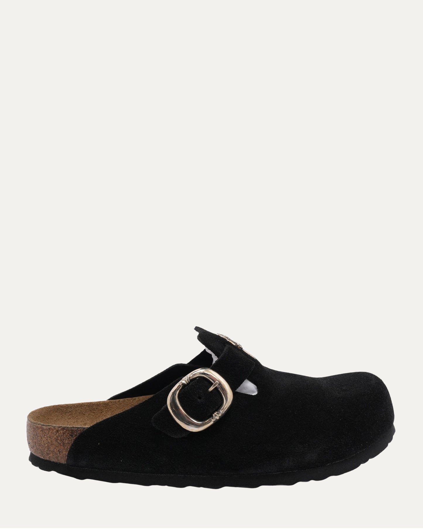 Dagger Embellished Birkenstock Boston Suede Mule