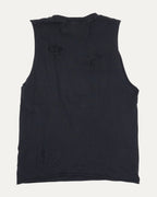 Classic Logo Distressed Cut Off T-Shirt