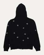 Kaws Embroidred Bee Zip Up Hoodie